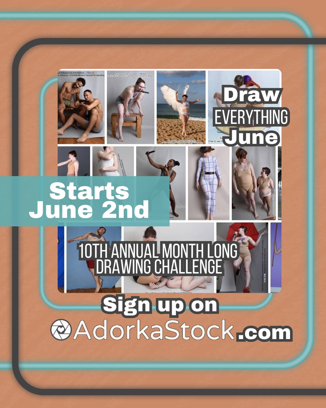 Draw Everything June starts June 2nd! 10th annual drawing challenge.