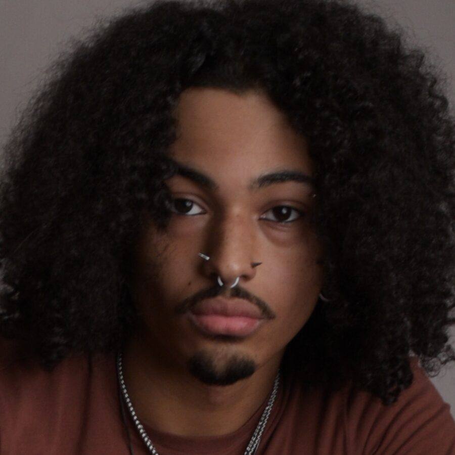 Blake, a thin lightskin male model